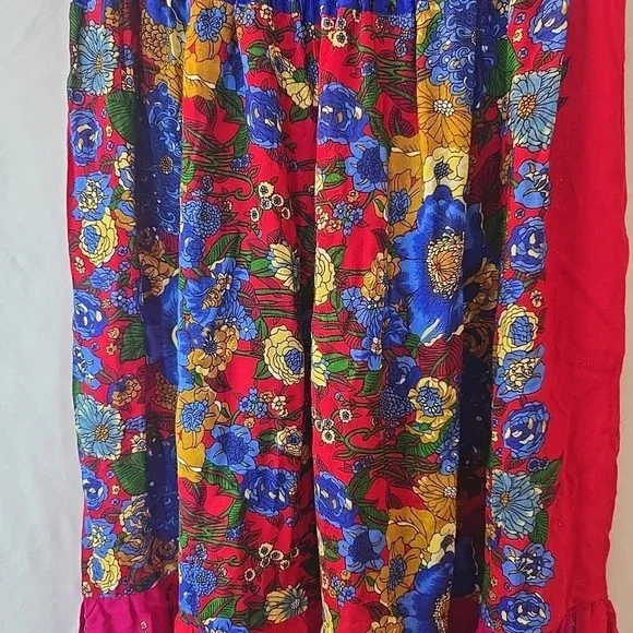 Kathmandu Imports Patchwork Pants Boho Peasant Hippie Festival Standard Size - Picture 7 of 16